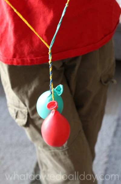 Balloon YoYos for indoor activities