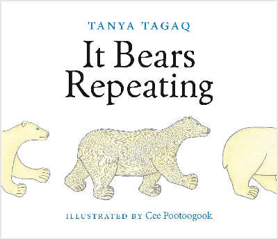 It Bears Repeating, counting book with illustration of three polar bears walking.