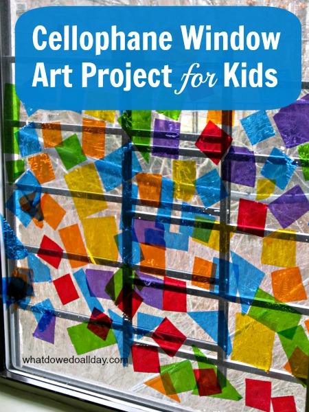 Easy Faux Stained Glass Window Art Project for Kids