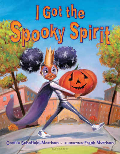 I Got the Spooky Spirit book cover with illustration of girl in costume holding pumpkin.