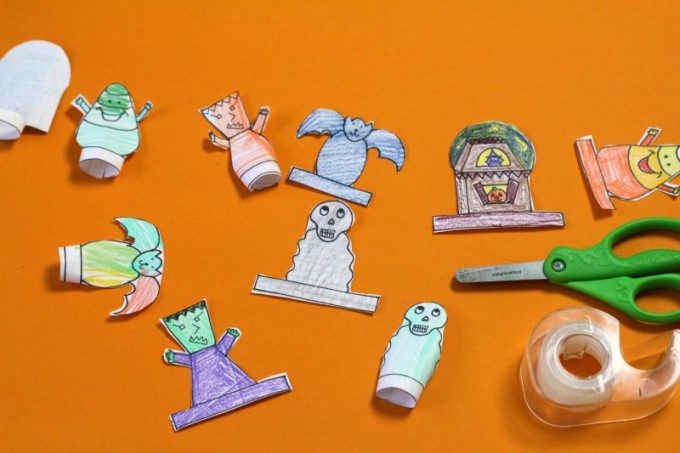 Diy finger puppets for Halloween fun