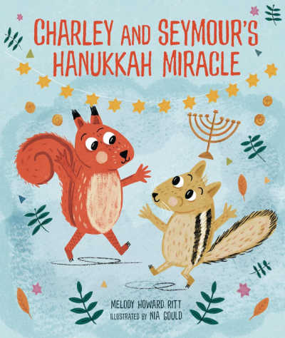 Book cover for Charley and Seymour's Hanukkah Miracle. 