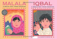 Malala and Iqbal book covers. 