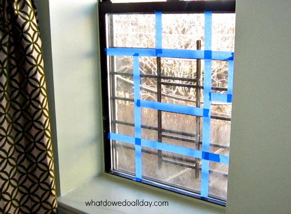 Mondrian window art project idea