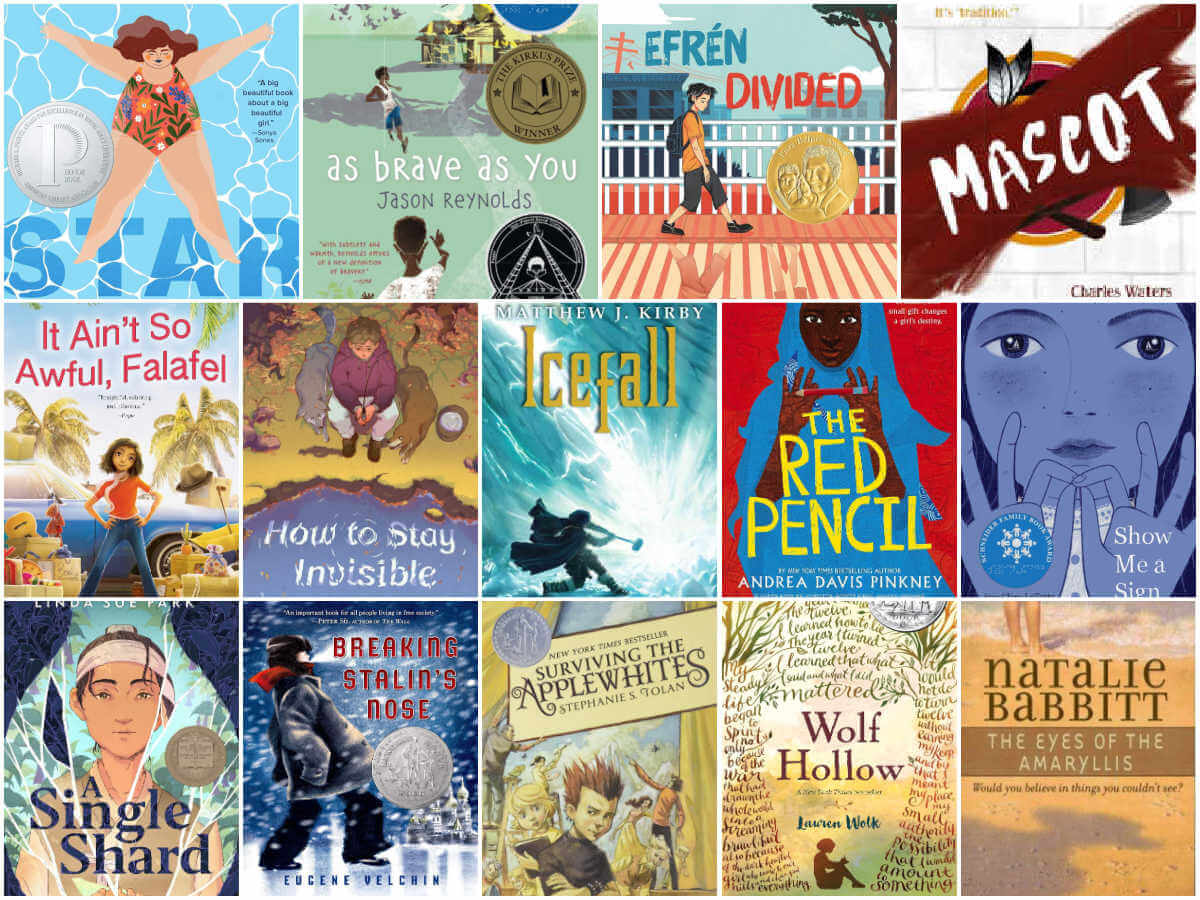 Collage of children's novels.