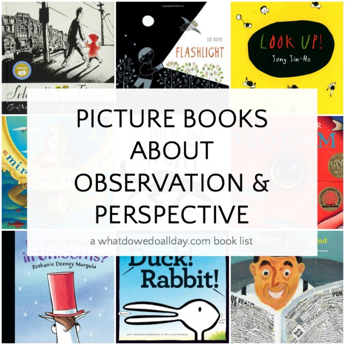 Picture books that teach kids observation and about perspective