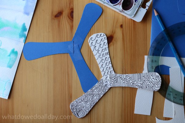 Decorate your indoor boomerangs