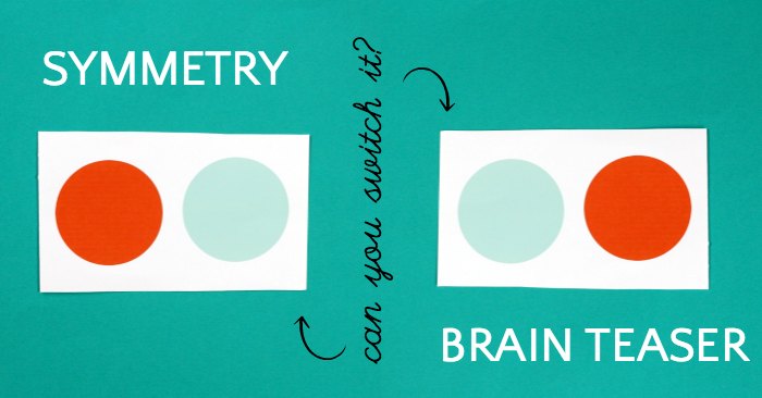 Symmetry brain teaser to promote big learning with simple tricks.