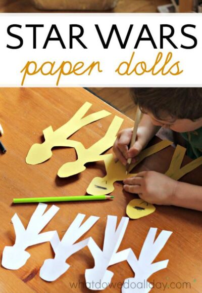 Star wars fans will love making clone trooper paper dolls