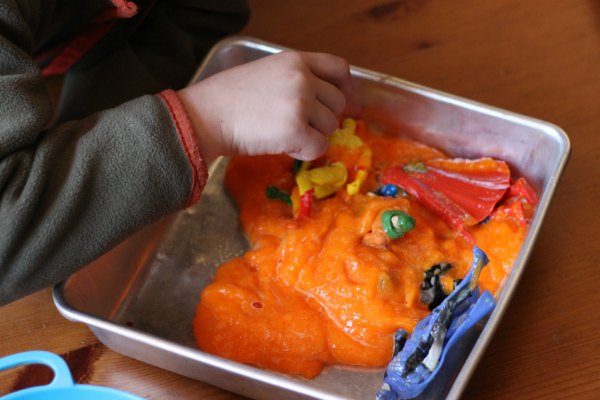 Superhero science. Explore slime.